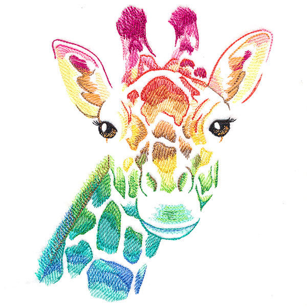 Wild Rainbow Giraffe