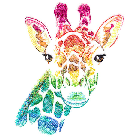 Wild Rainbow Giraffe