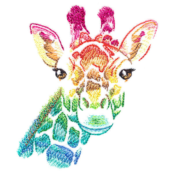 Wild Rainbow Giraffe