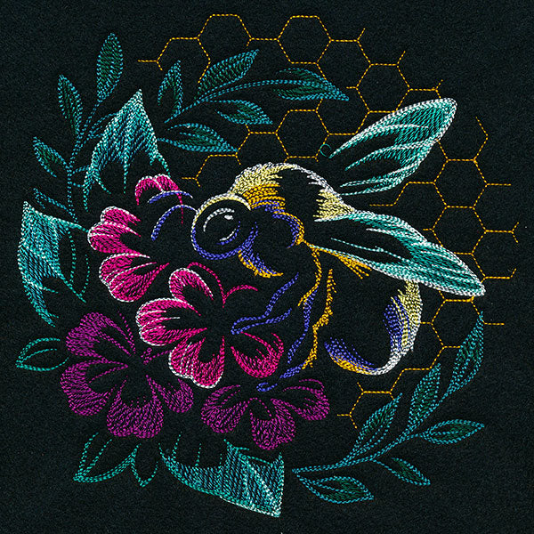Modern Bee in Blooms