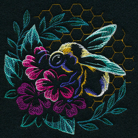 Modern Bee in Blooms