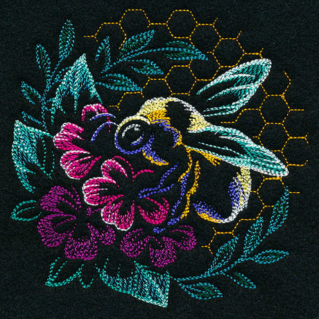 Modern Bee in Blooms