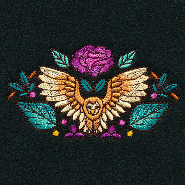 Owl Kaleidoscope Border