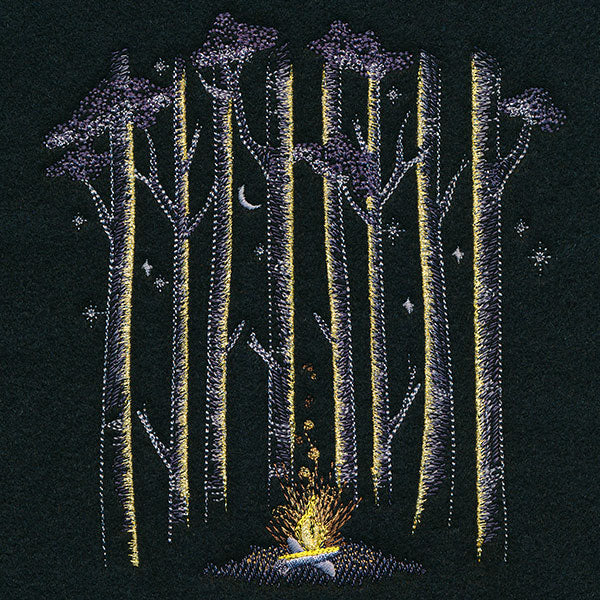 Glowing Midnight Forest