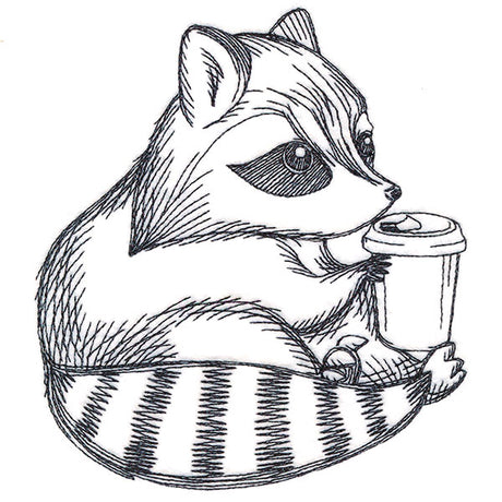 Java Loving Raccoon