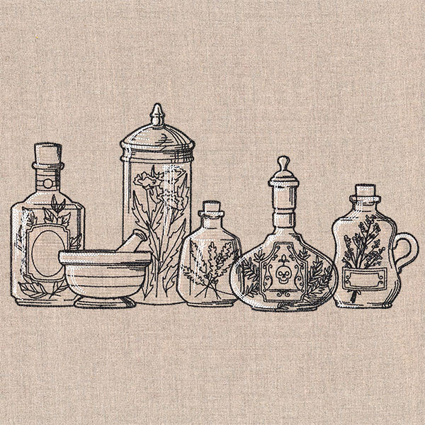 Kitchen Apothecary Border