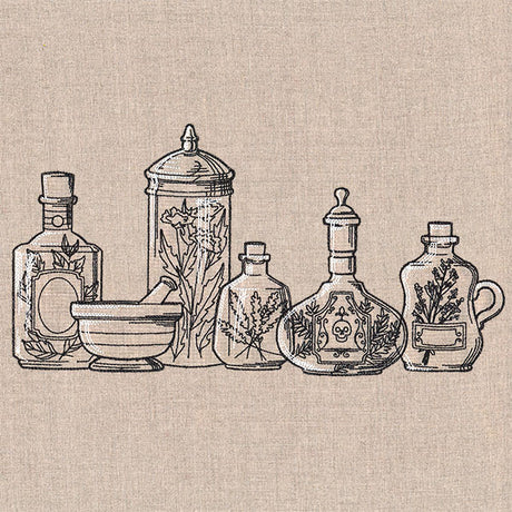 Kitchen Apothecary Border