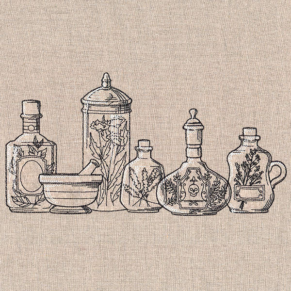 Kitchen Apothecary Border