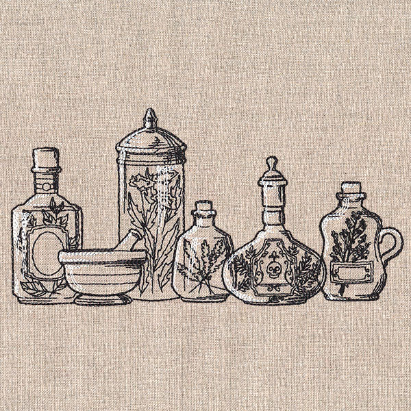 Kitchen Apothecary Border