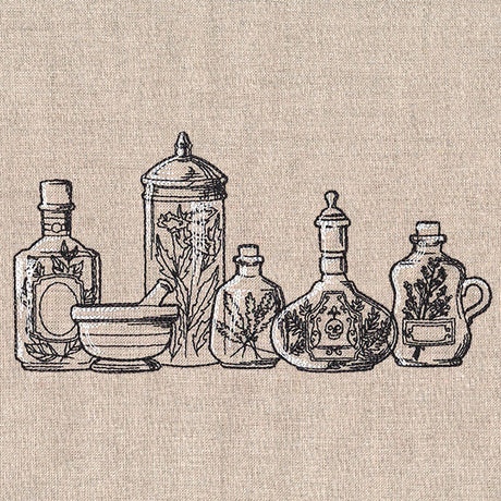 Kitchen Apothecary Border