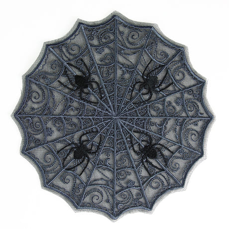 Intricate Spiderweb Doily (Freestanding Organza)