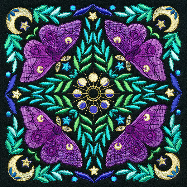 Moth Kaleidoscope Square