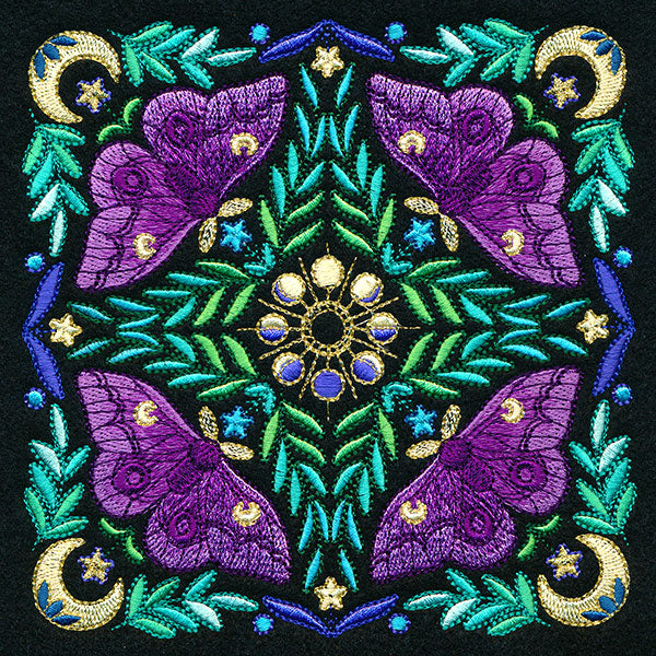 Moth Kaleidoscope Square