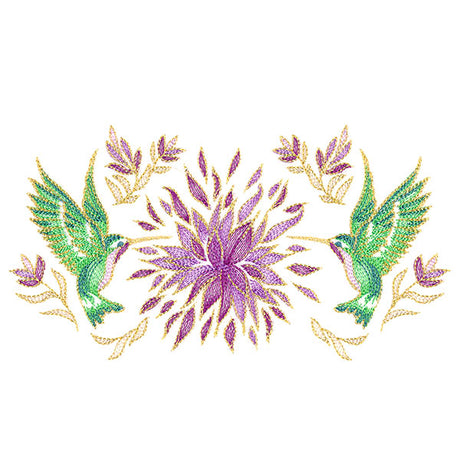 Elegant Hummingbirds and Blooms