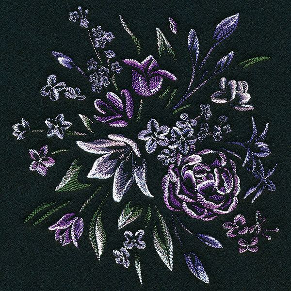 Elegant Midnight Blooms