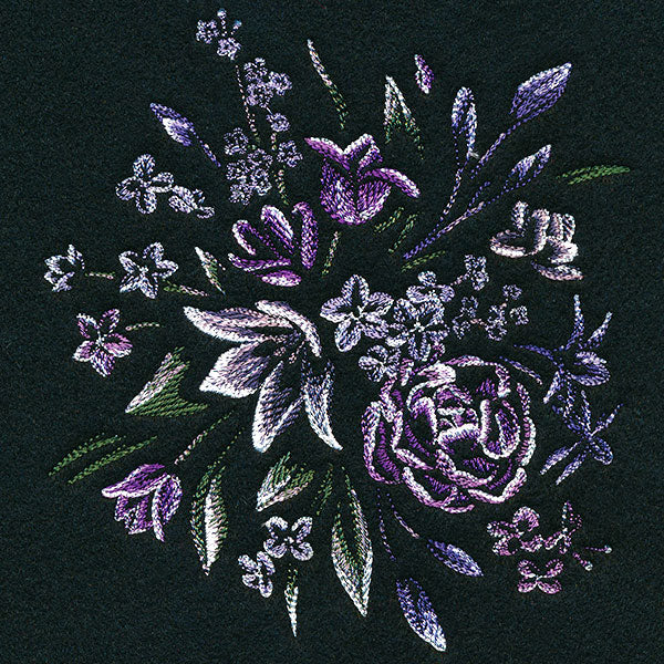 Elegant Midnight Blooms