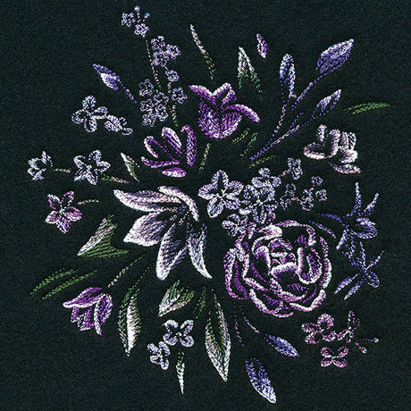 Elegant Midnight Blooms