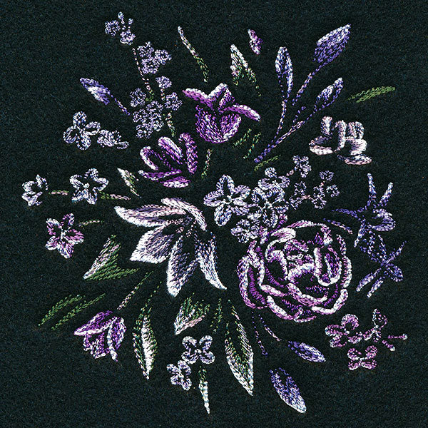 Elegant Midnight Blooms