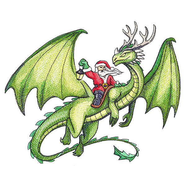 Santa and His Christmas Dragon