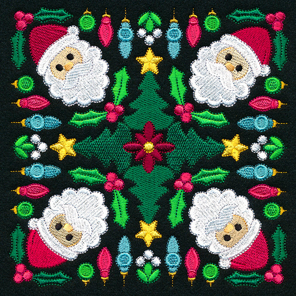 Santa Kaleidoscope Square