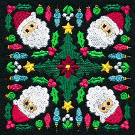 Santa Kaleidoscope Square