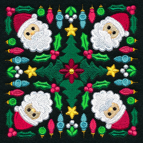 Santa Kaleidoscope Square