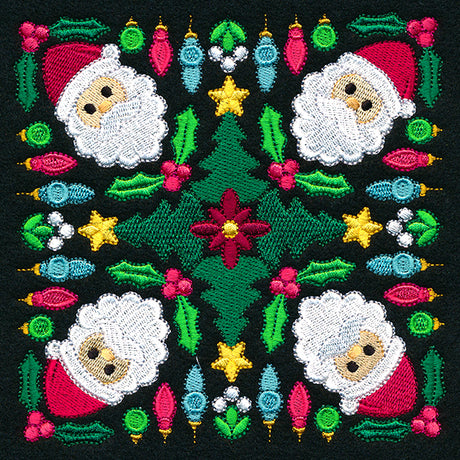 Santa Kaleidoscope Square