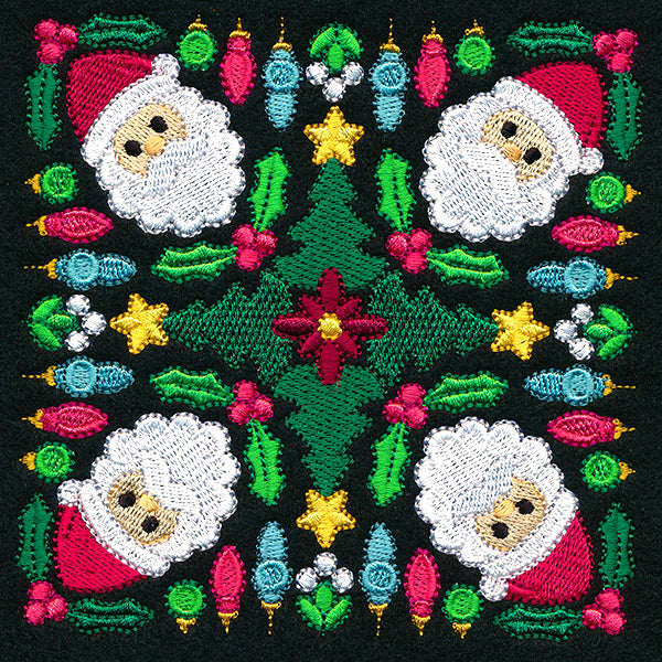Santa Kaleidoscope Square