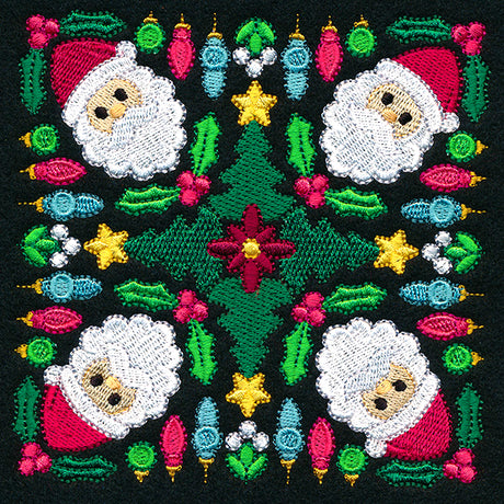 Santa Kaleidoscope Square