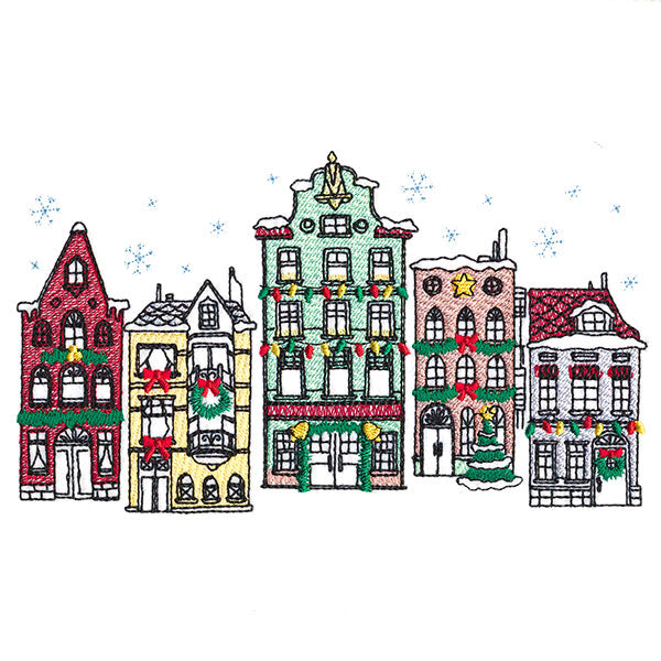 Urban Christmas City Border