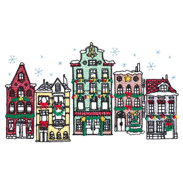 Urban Christmas City Border