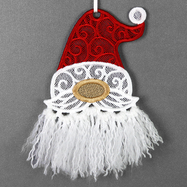 Jolly Ol' Gnome Ornament (Lace)