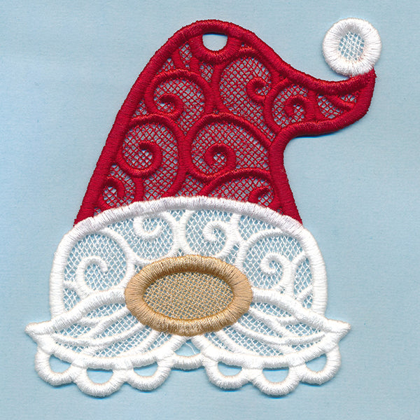 Jolly Ol' Gnome Ornament (Lace)