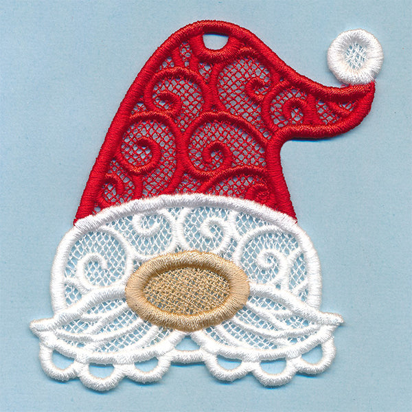 Jolly Ol' Gnome Ornament (Lace)