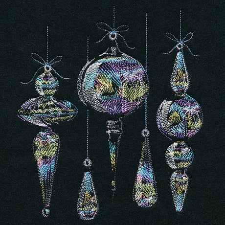 Iridescent Ornament Border