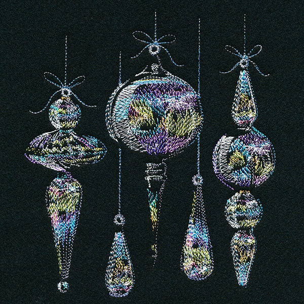 Iridescent Ornament Border