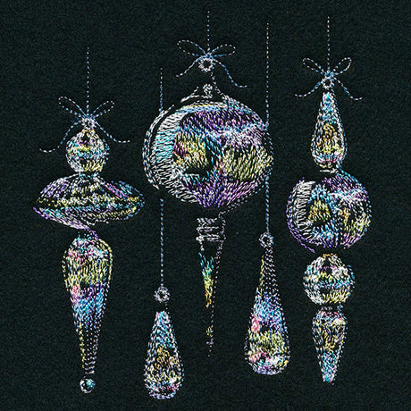 Iridescent Ornament Border