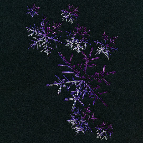 Flurry of Color Snowflakes