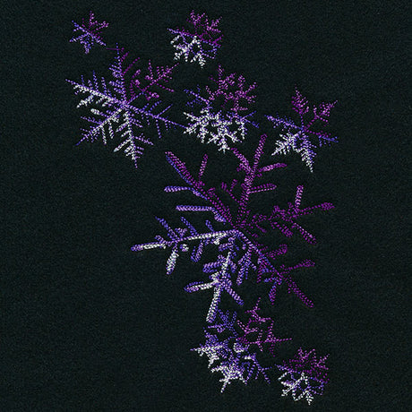 Flurry of Color Snowflakes