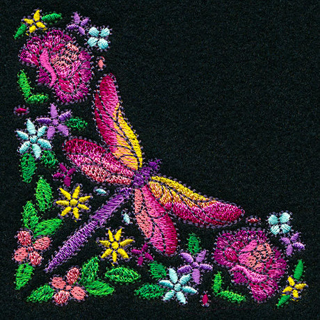 Dragonfly Kaleidoscope Corner