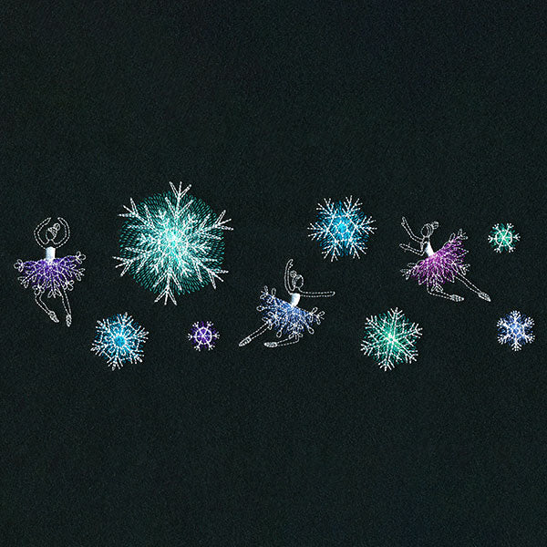 Winter Ballerinas Border