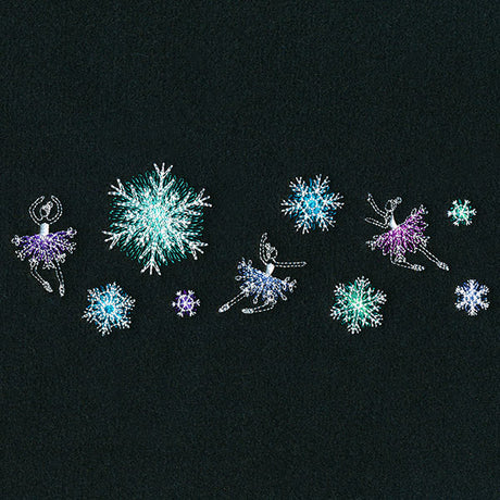 Winter Ballerinas Border