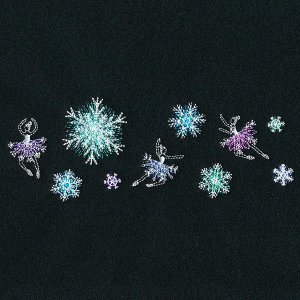 Winter Ballerinas Border