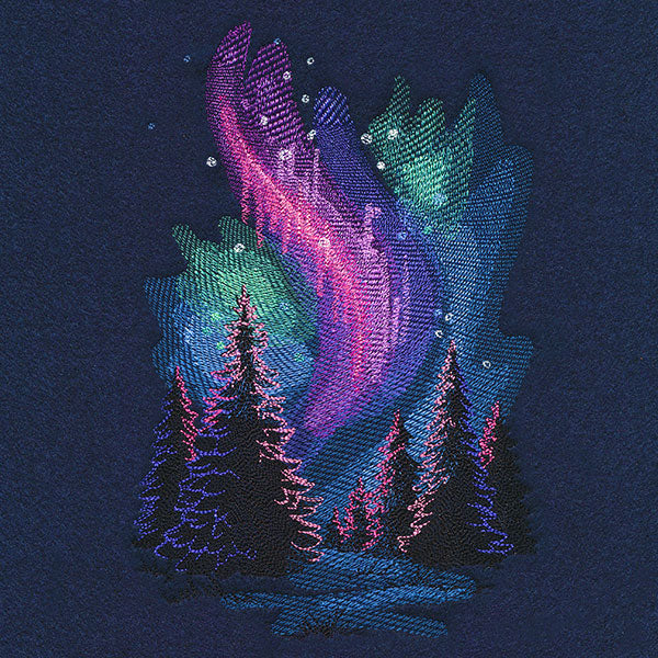 Aurora Borealis Forest