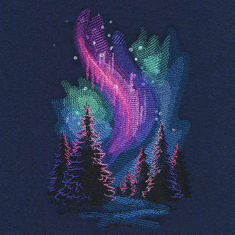Aurora Borealis Forest
