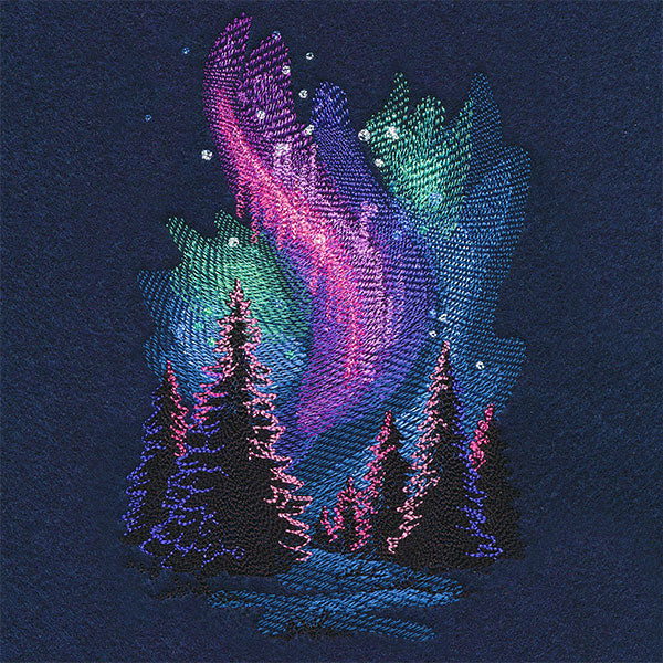 Aurora Borealis Forest
