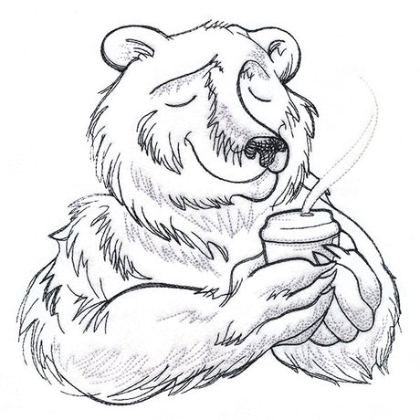 Cozy Coffee Bear