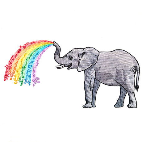 Wild Rainbow Elephant