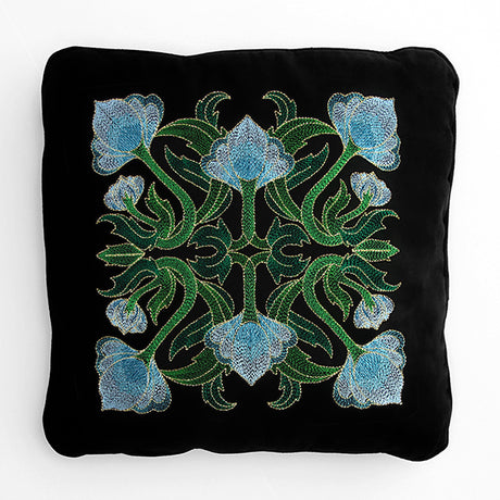 Art Deco Floral Square