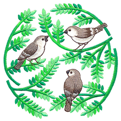 Ferns and Birds Circle